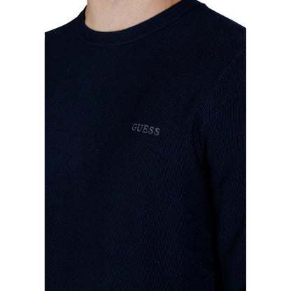 Maglia KARIM Piquet Stitch Girocollo Uomo Blu