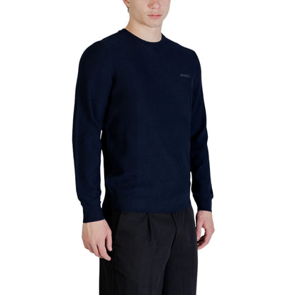 Maglia KARIM Piquet Stitch Girocollo Uomo Blu