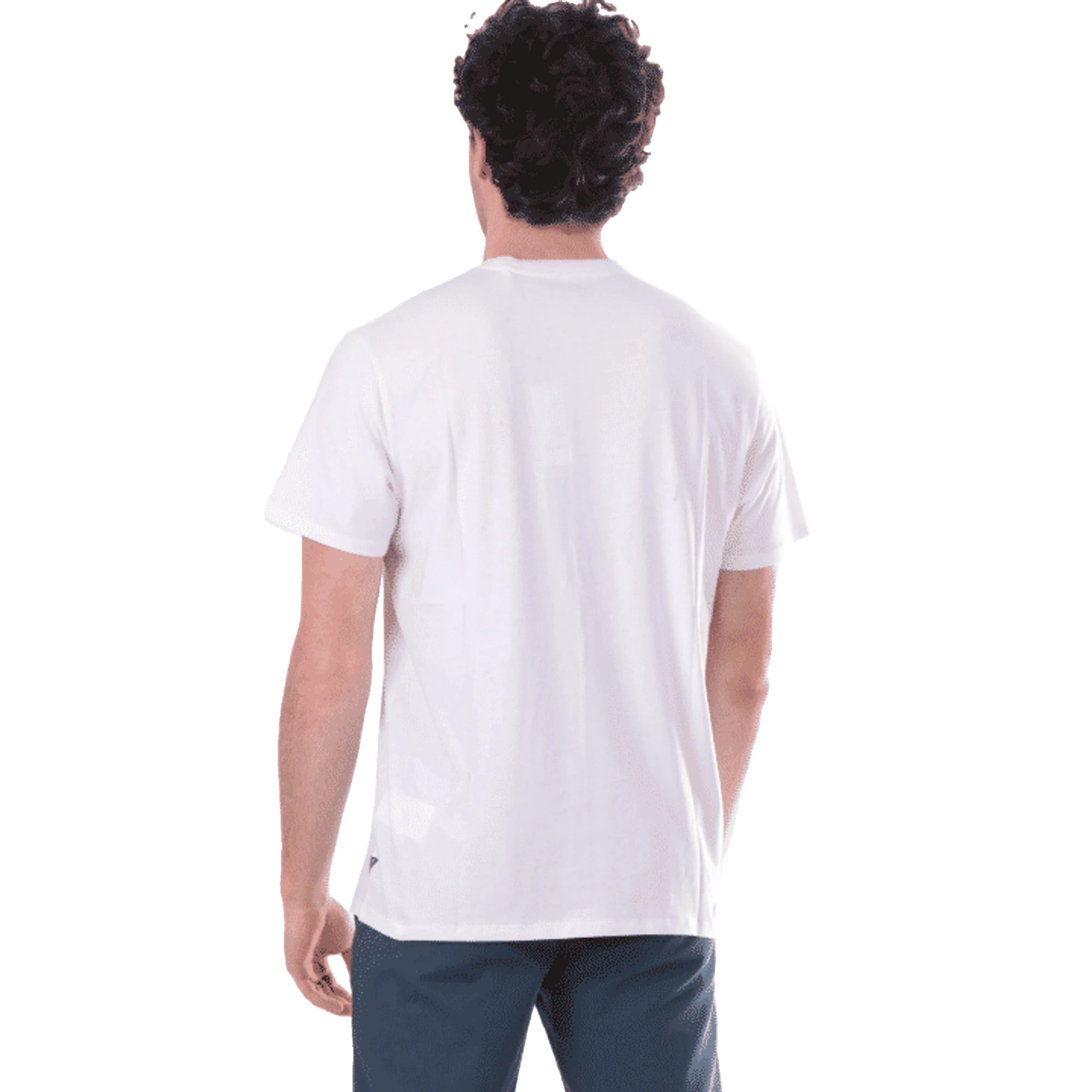 T-shirt Uomo Cotone Maxi Logo Bianca