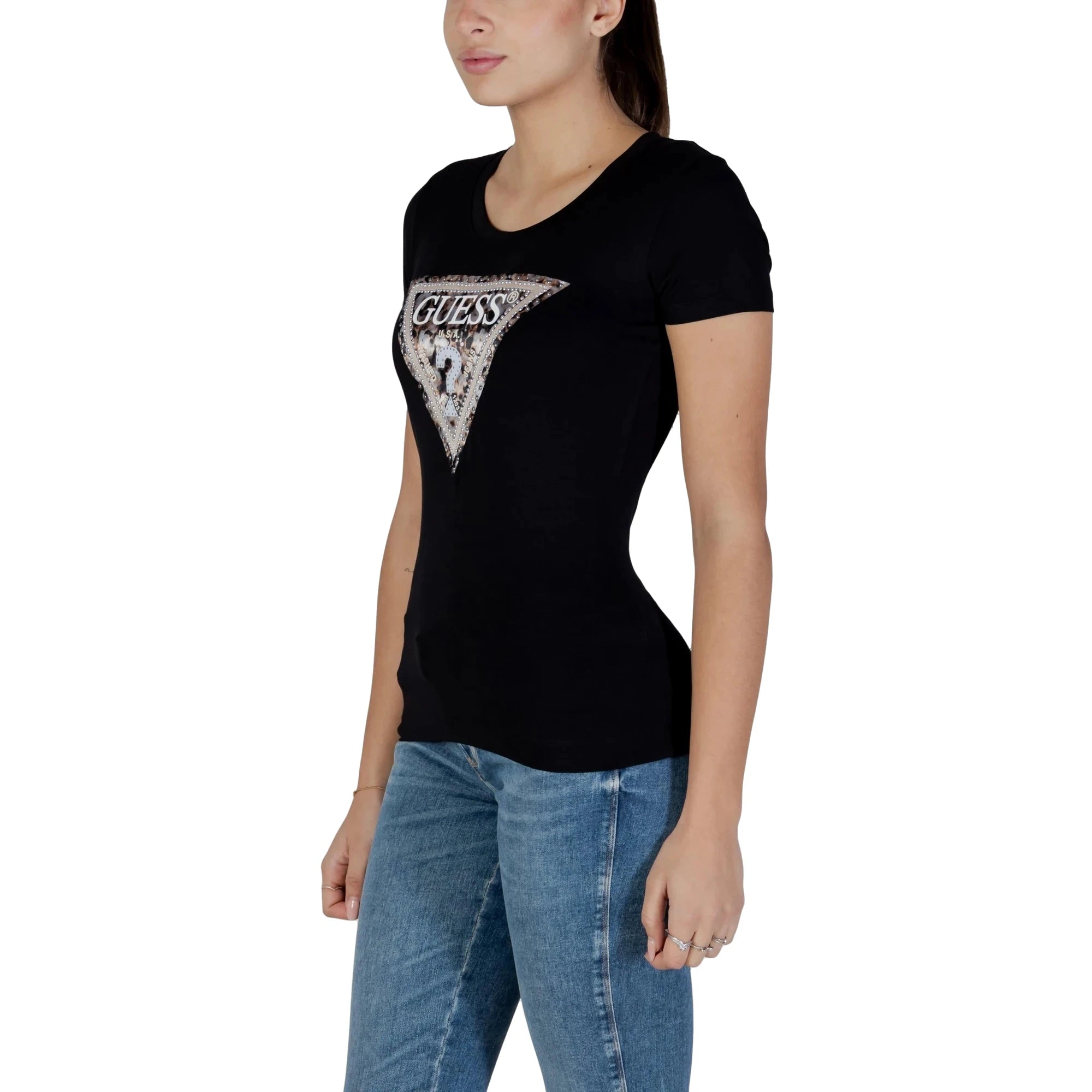 T-shirt Nera SS CN LEO TRIANGLE TEE