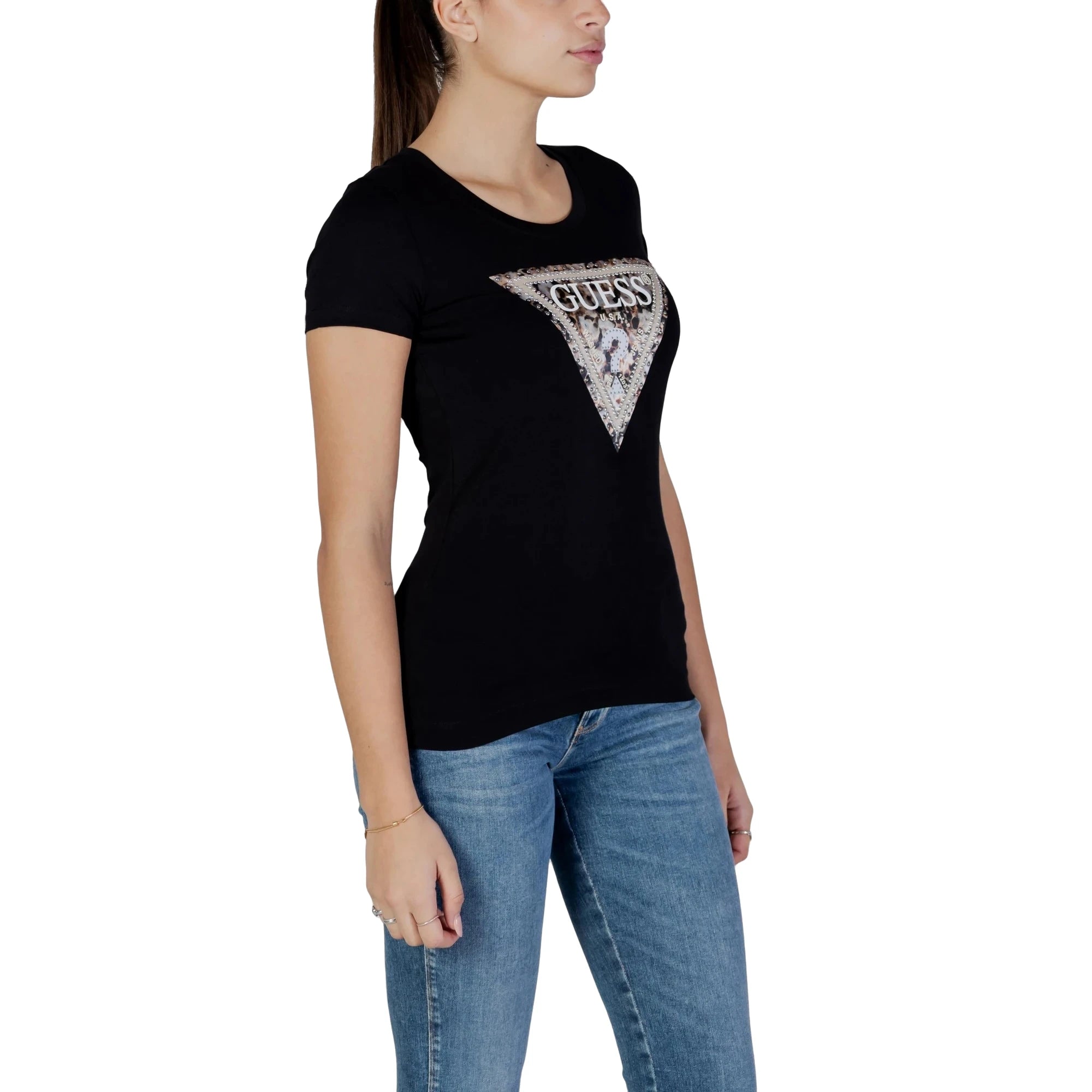 T-shirt Nera SS CN LEO TRIANGLE TEE