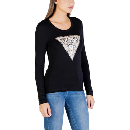 Maglia Manica Lunga Donna Logo Triangolo Animalier