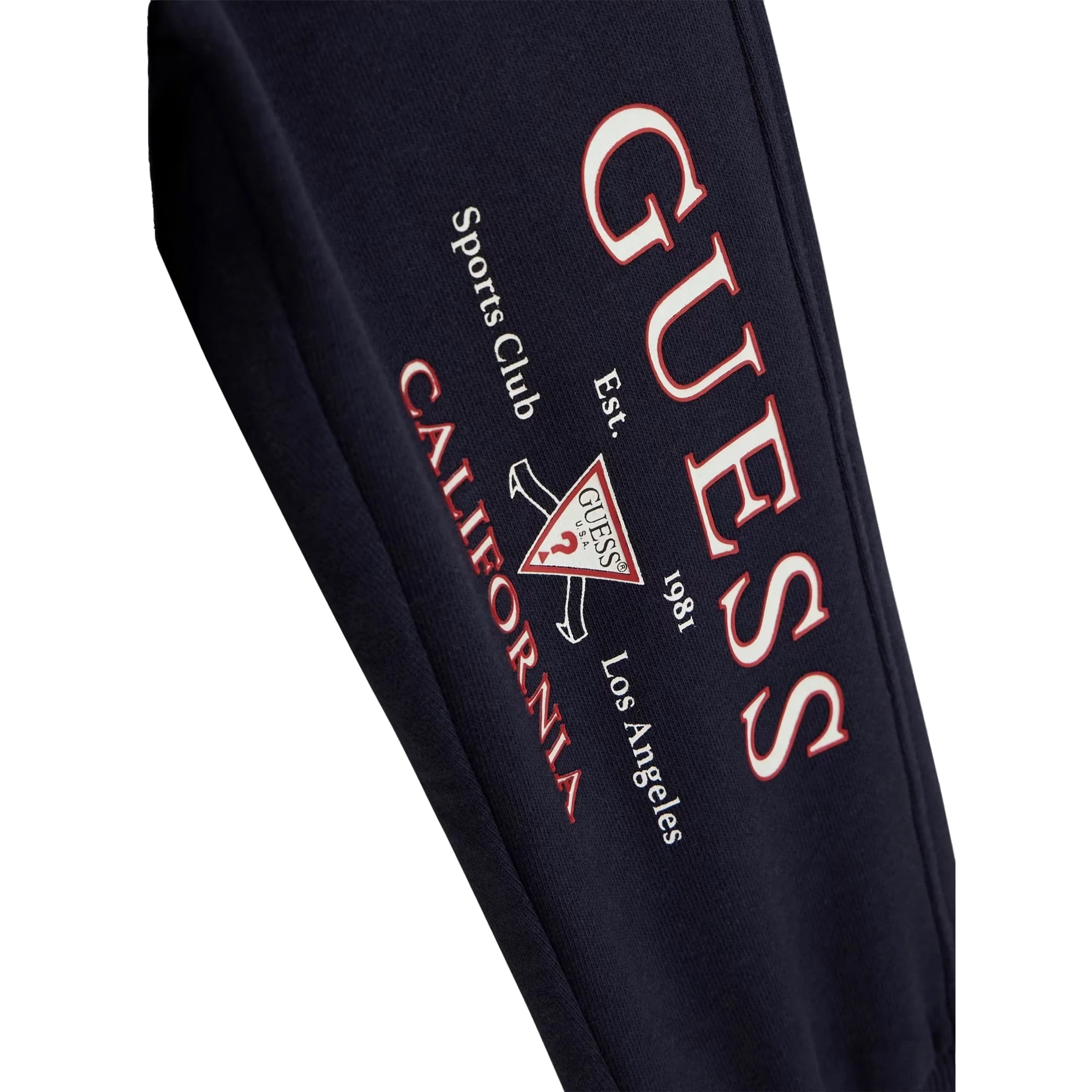 GUESS Set Felpa e Jogger in cotone con scritte multicolore 