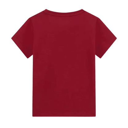 GUESS T-shirt Baby in Cotone Biologico con Logo Glitter 