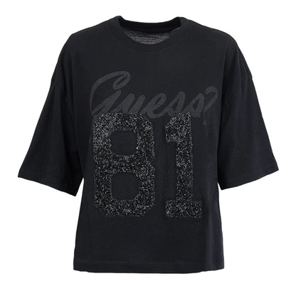 GUESS T-shirt da Donna Oversize in Cotone Biologico con logo