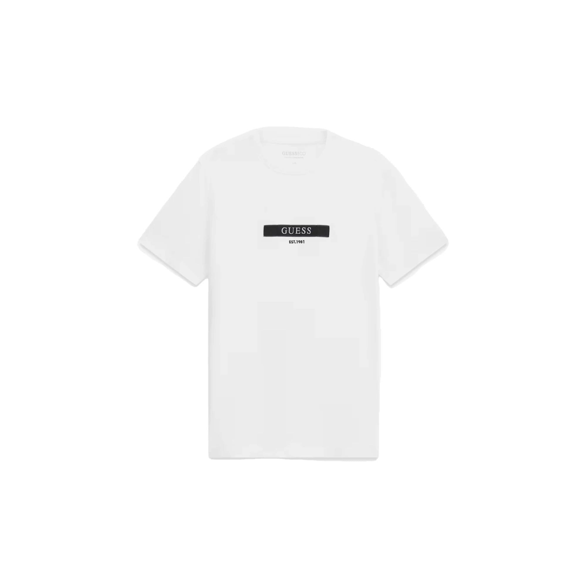 GUESS T-shirt Slim Fit con Stampa e Logo Triangolare da uomo