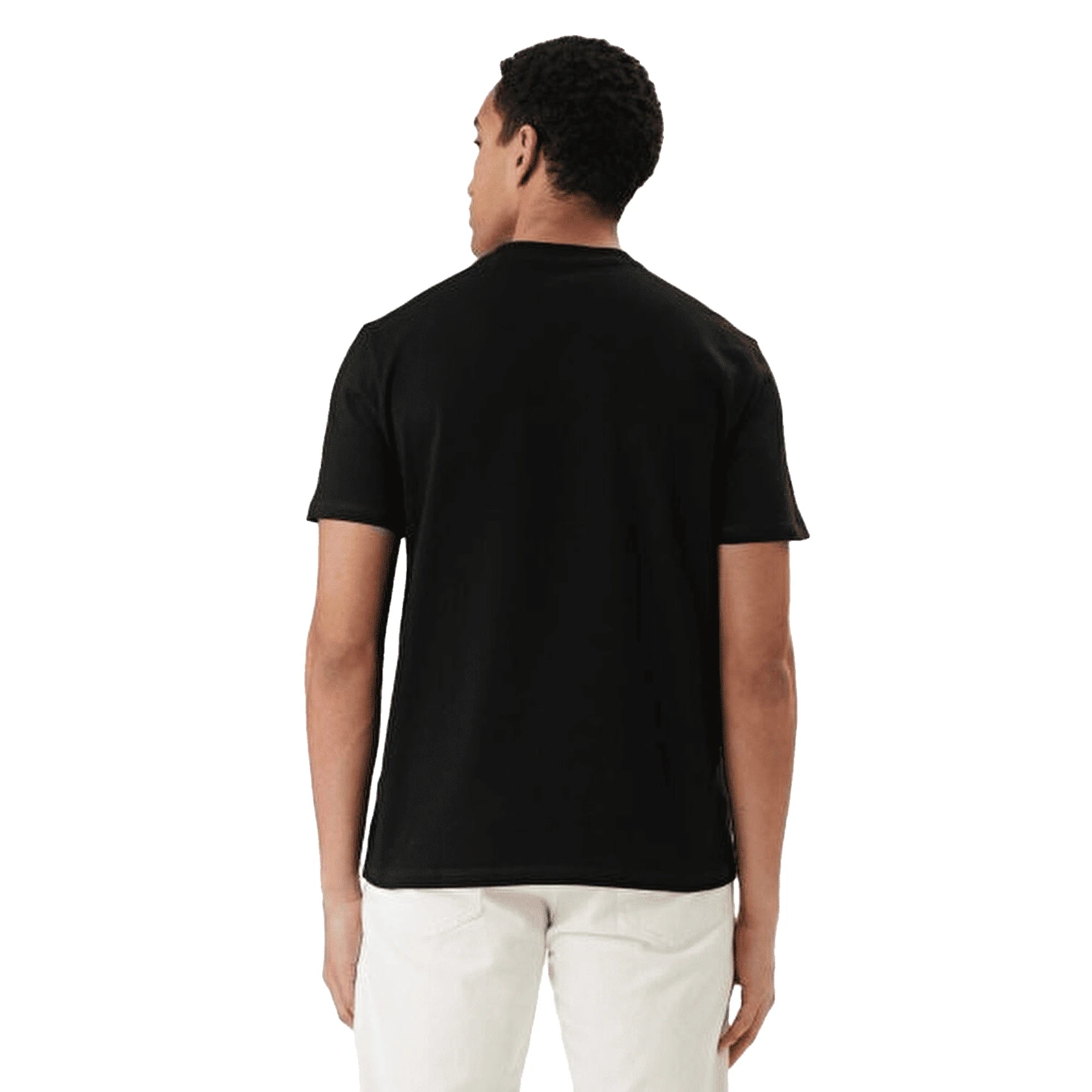 GUESS T-shirt da Uomo in Cotone Jersey con Logo Triangolo