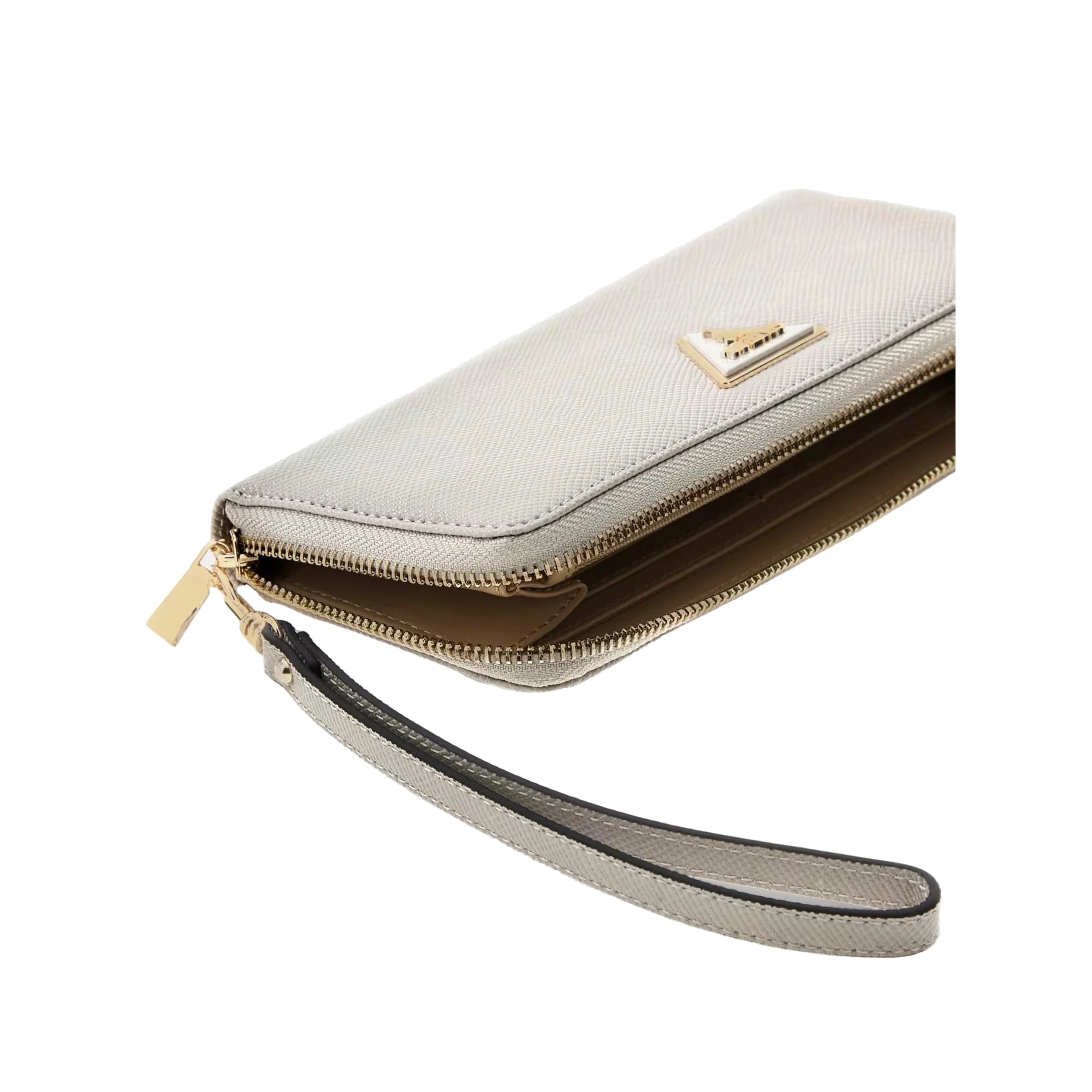 GUESS Maxi Portafoglio Laurel con Cerniera in bianco