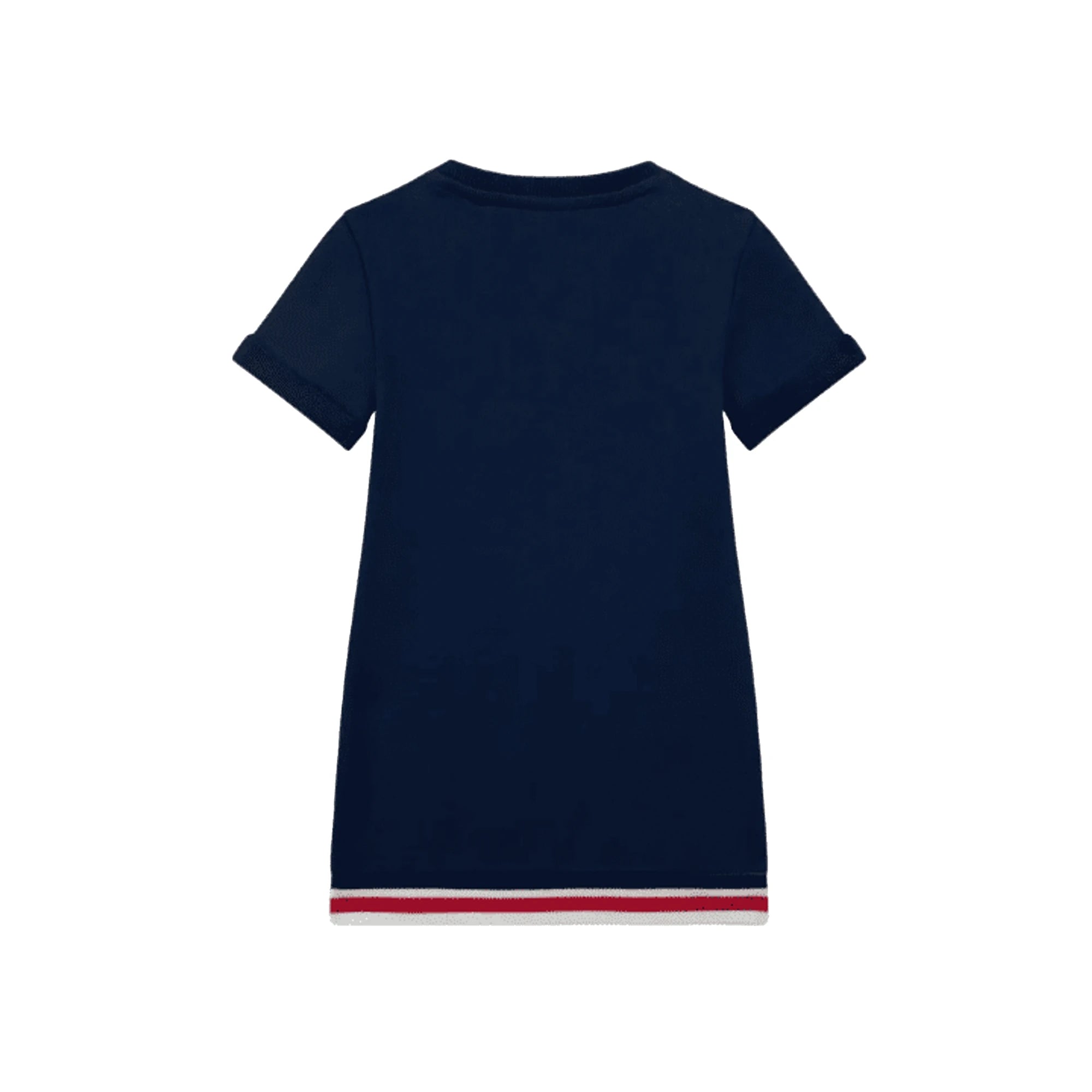 GUESS Vestito Ricamato in Cotone con Stampa Teddy da bambina