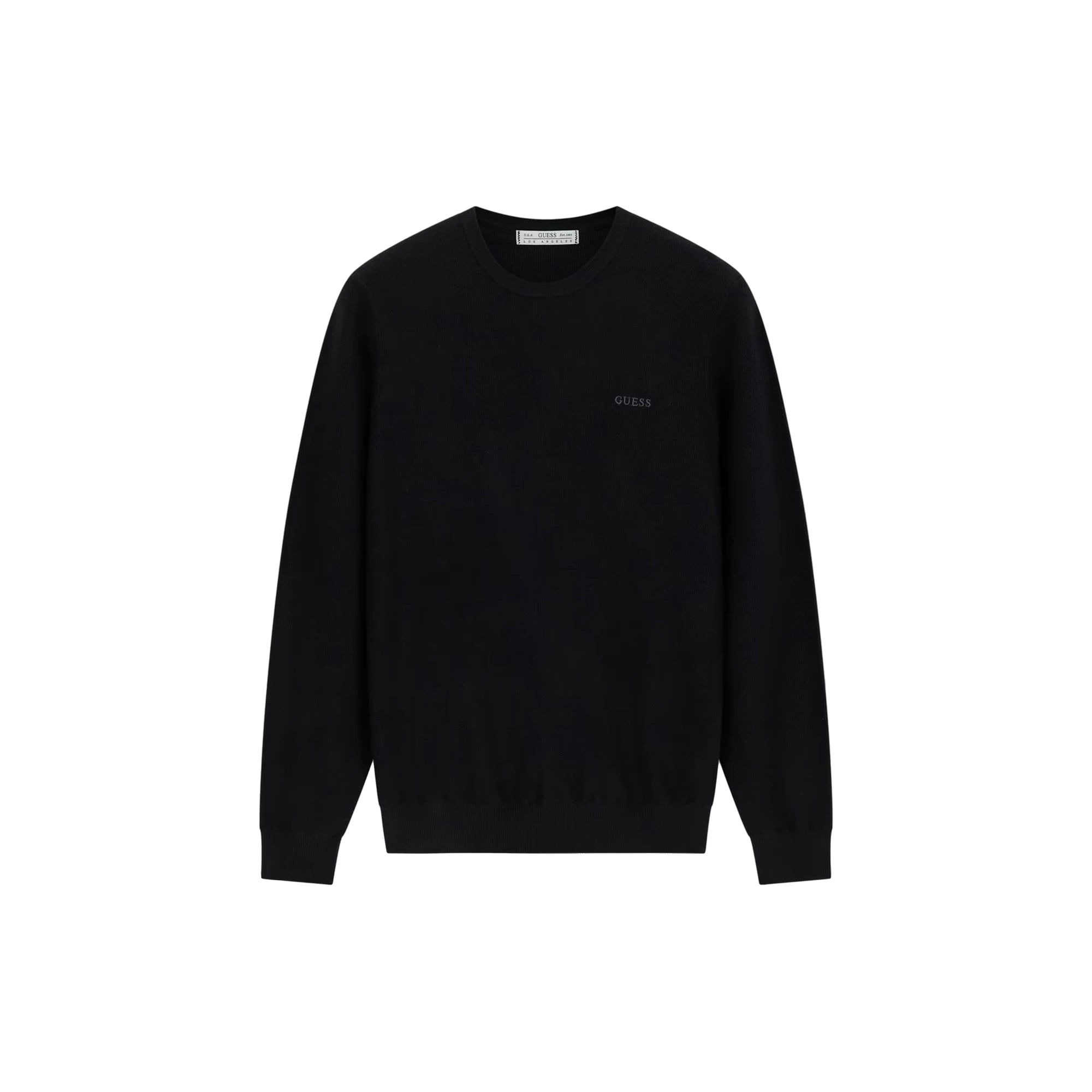 GUESS Maglione in misto Lyocell con Logo Ricamato