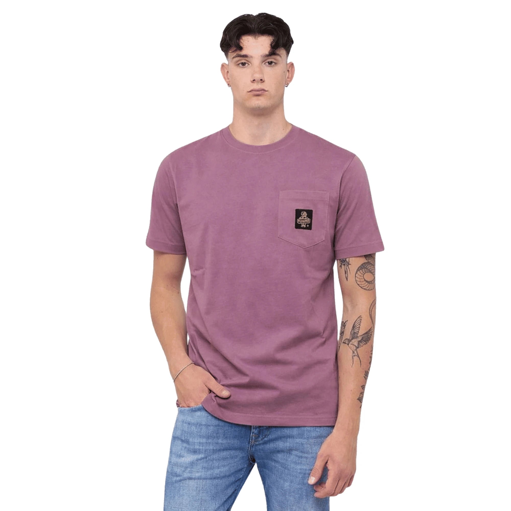 REFRIGIWEAR T-Shirt Pierce Uomo Cotone Rosso Chiaro