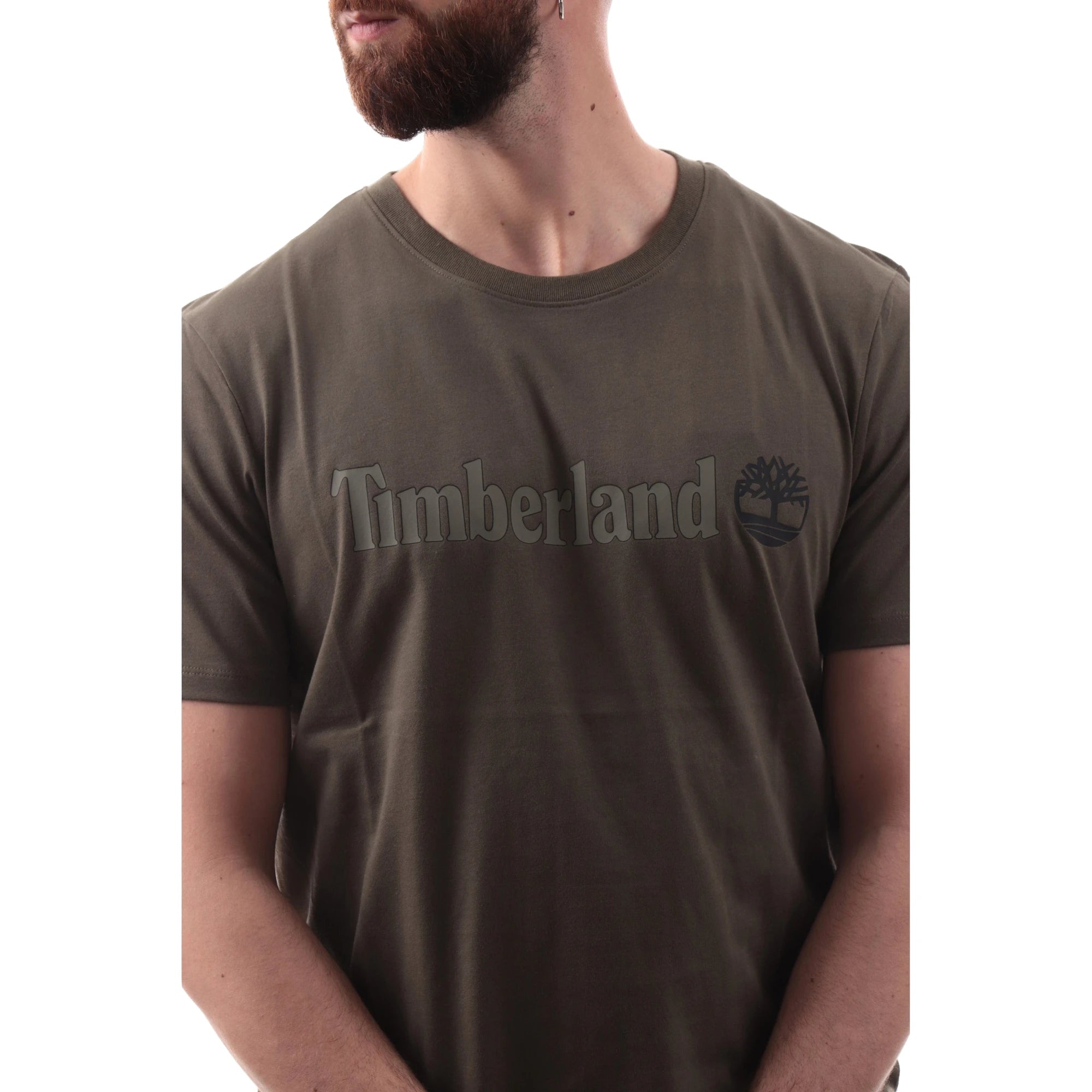 Maglia Uomo Timberland Kennebec River Verde Maxi Stampa