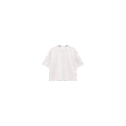 JEANNE BARET T-shirt Oversize Polynesia Botanical Cotone Supima