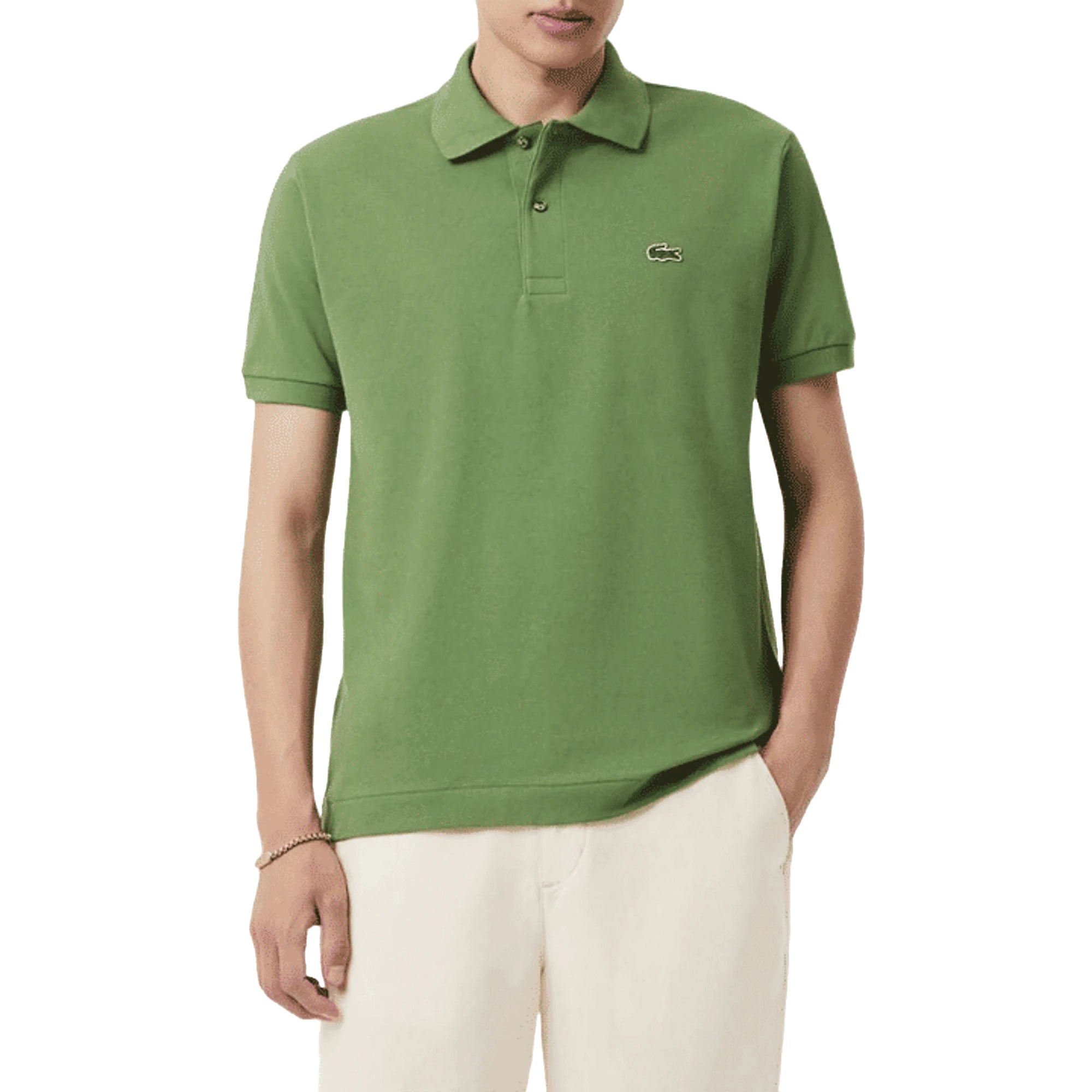 LACOSTE Polo da Uomo in Cotone Piqué Verde