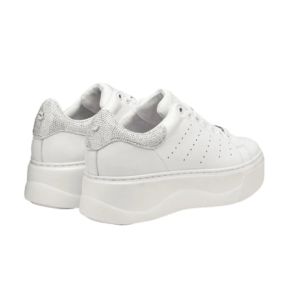 CULT Sneakers Donna Perry Glitter Pelle Bianche