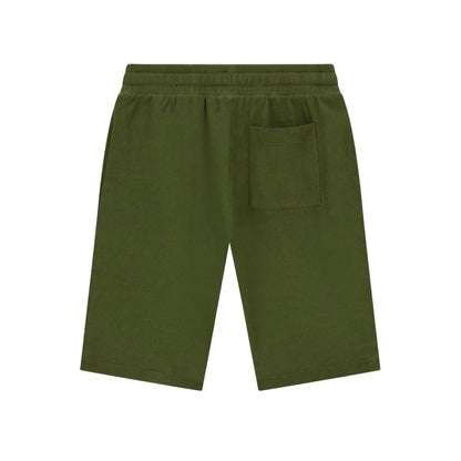 GUESS Shorts in Cotone Verde con Logo Laterale da Bambino