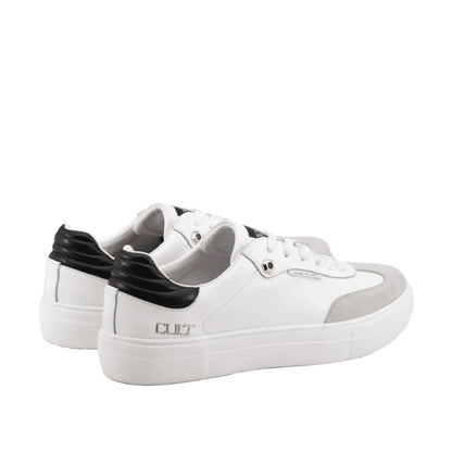 CULT SNEAKERS LEMMY in Pelle Bianca e Camoscio