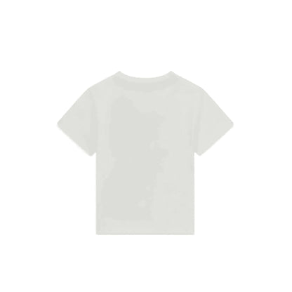 GUESS T-shirt Bianca da Bambino con Stampa e Logo