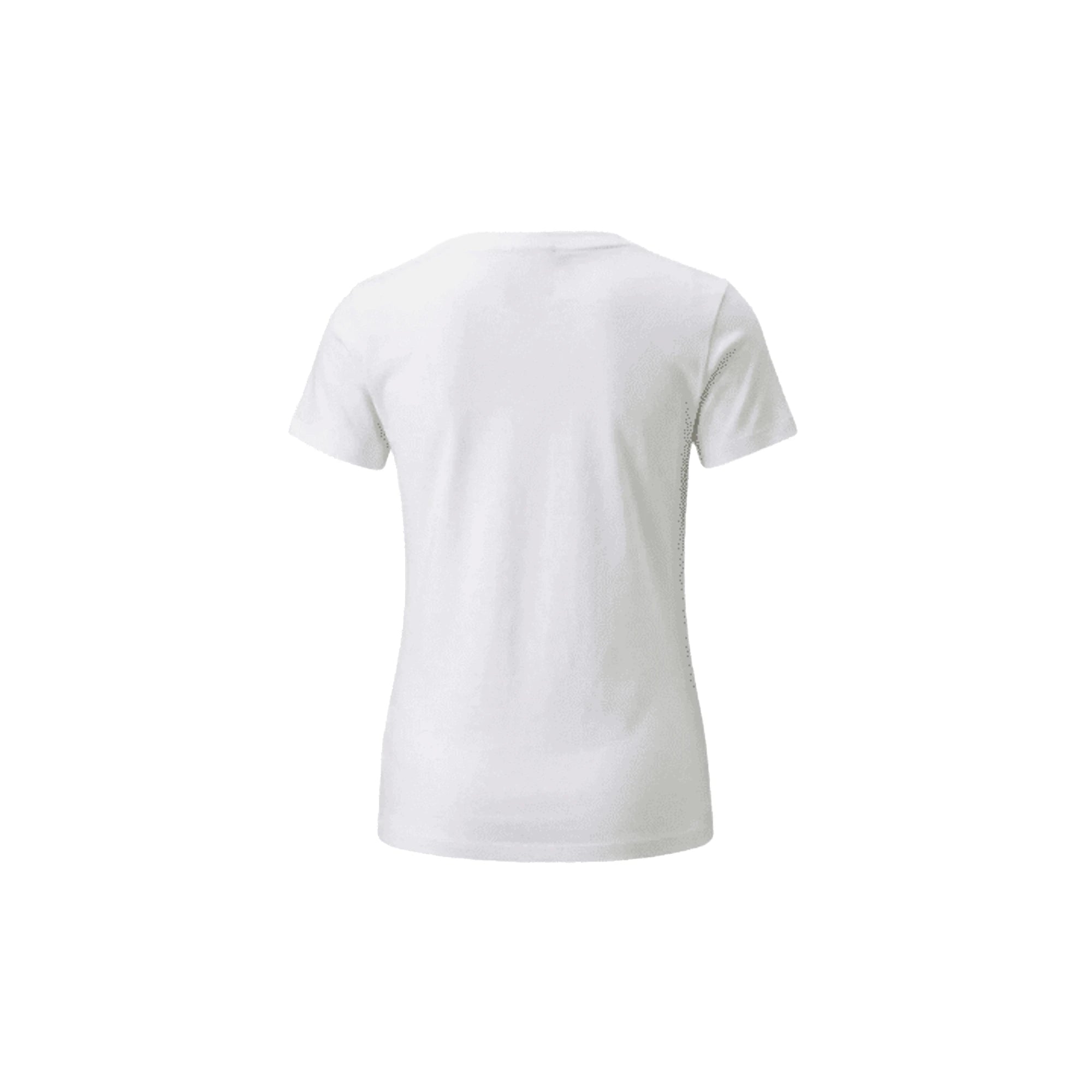 PUMA T-shirt Manica Corta Bambina Logo Strass Bianco