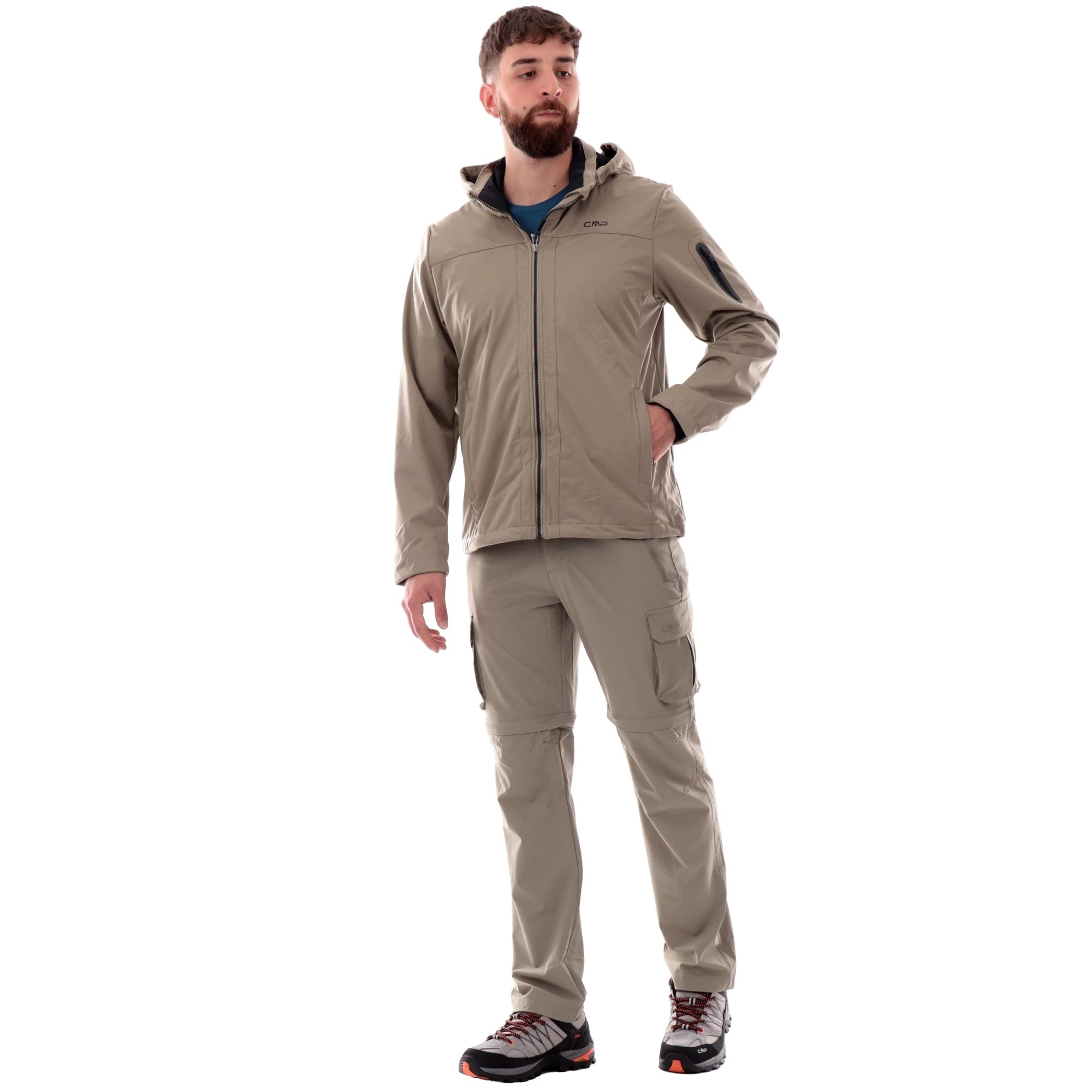 CMP Giacca Trekking Uomo con Cappuccio Removibile