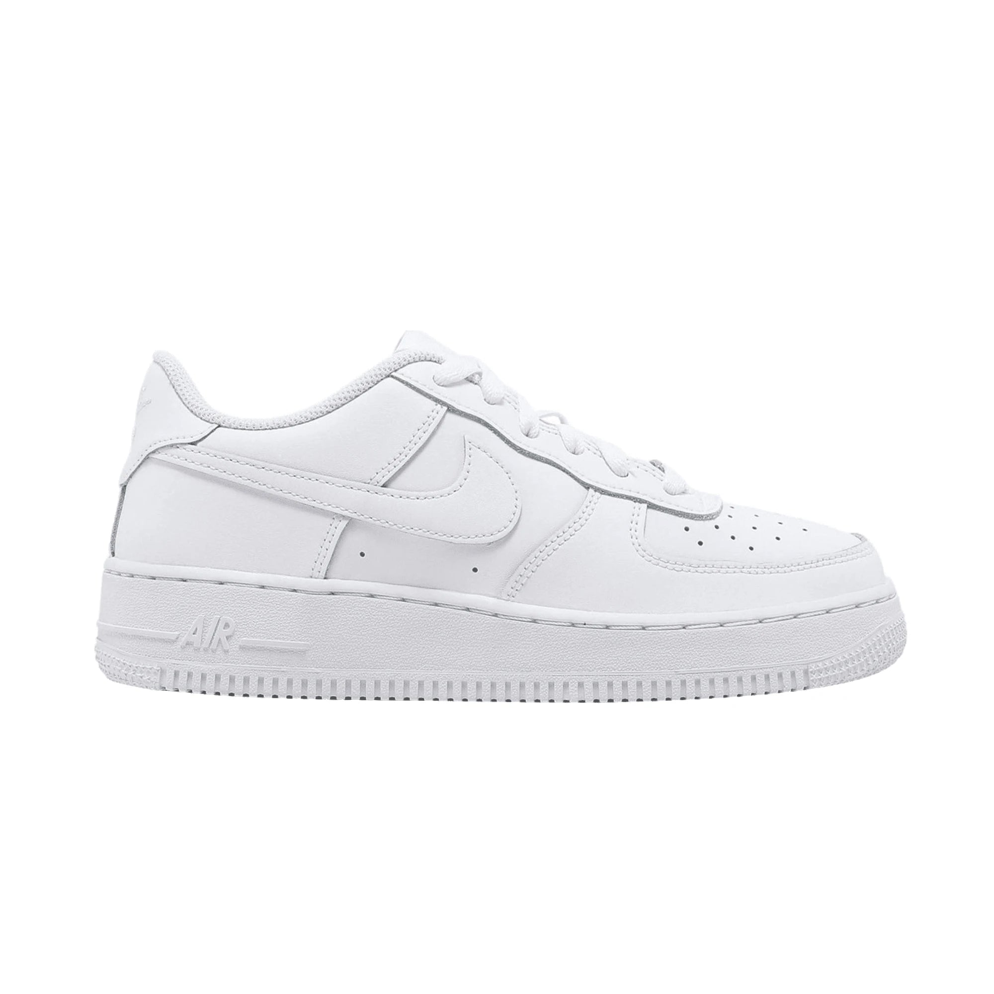 NIKE AIR FORCE 1 Sneakers in Pelle Bianca da Ragazzo 