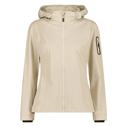 CMP Giacca Light Softshell Donna con Cappuccio Antivento Impermeabile