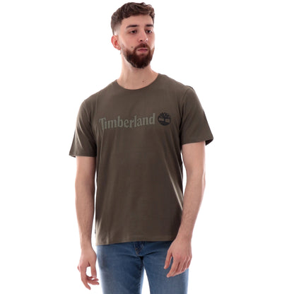 Maglia Uomo Timberland Kennebec River Verde Maxi Stampa