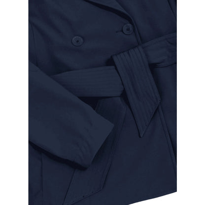 COLMAR Trench Doppiopetto in Blu con Cintura da Donna