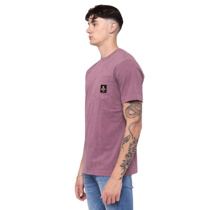 REFRIGIWEAR T-Shirt Pierce Uomo Cotone Rosso Chiaro