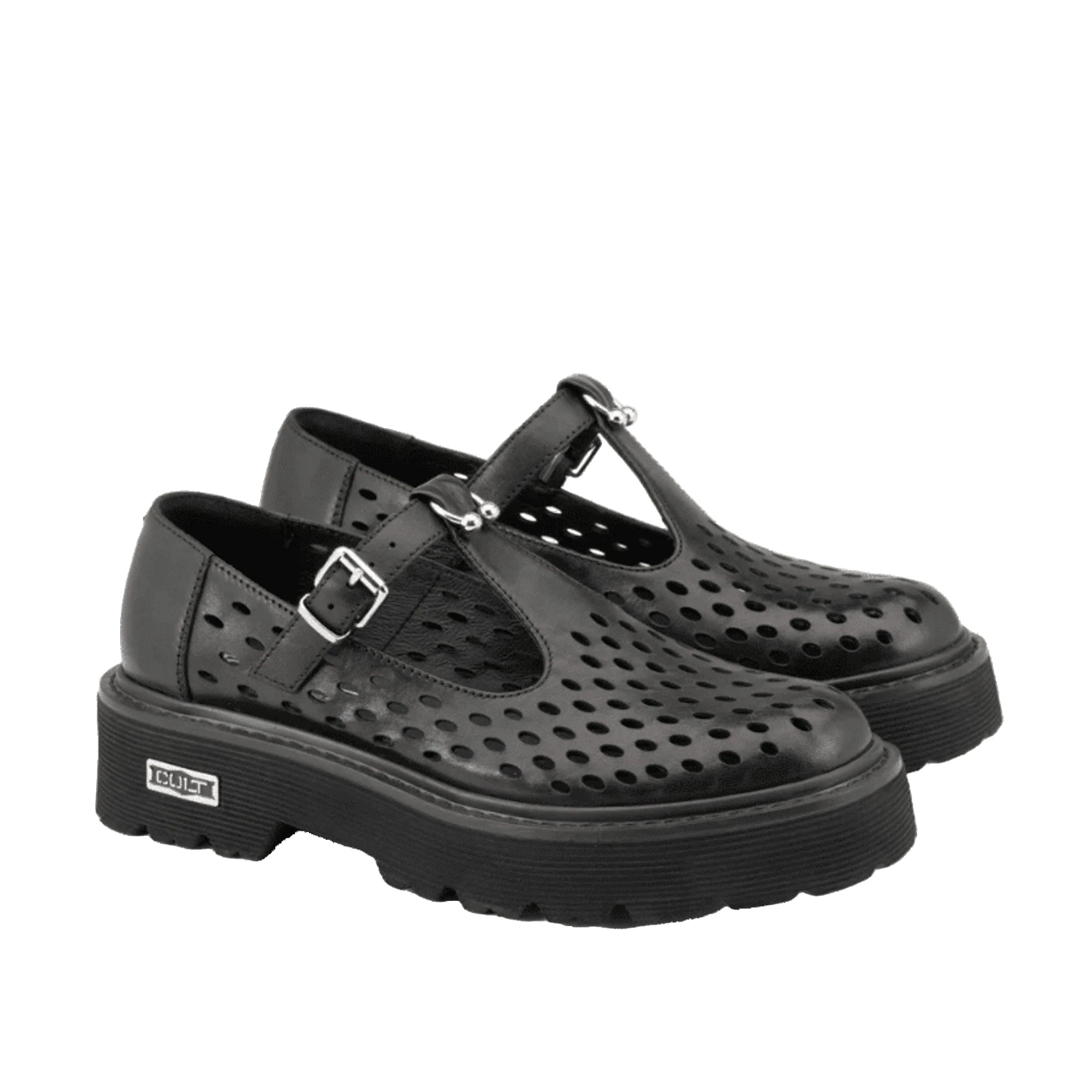 CULT Mocassini e Sabot Mary Jane Pelle Nero Slash 4688