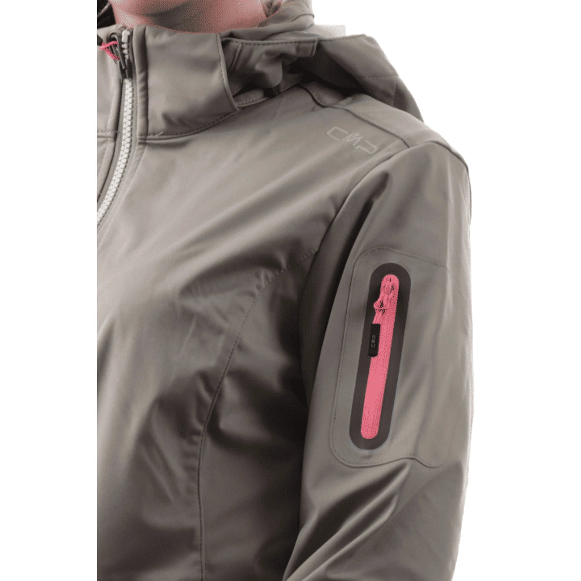 CMP Giubbino Trekking Donna Verde con Cappuccio Removibile
