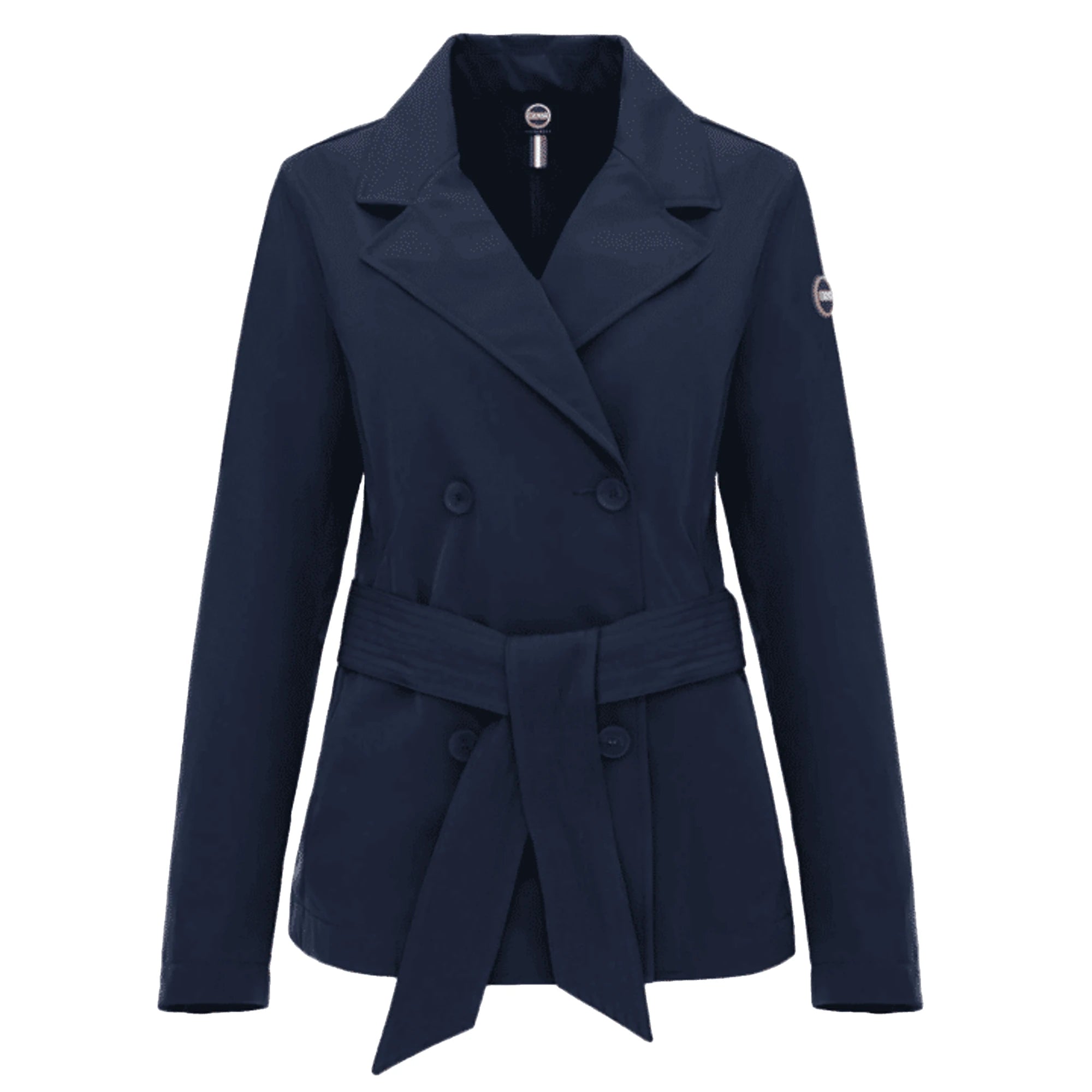 COLMAR Trench Doppiopetto in Blu con Cintura da Donna