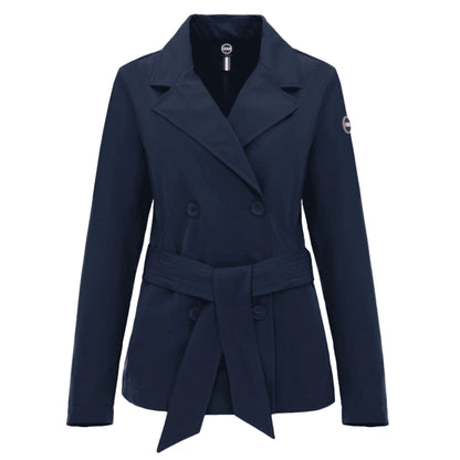 COLMAR Trench Doppiopetto in Blu con Cintura da Donna