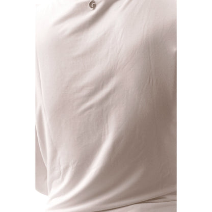 GUESS Maglia Bianca da Donna a Maniche Lunghe con Scollatura