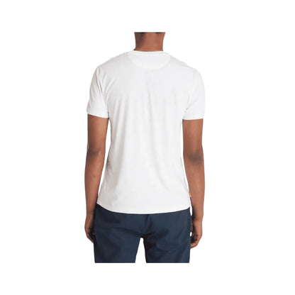 TIMBERLAND T-Shirt Uomo Slim Fit Cotone Biologico Bianco