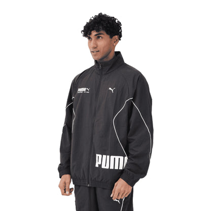 PUMA Giacca a Vento Sportiva Nera Uomo