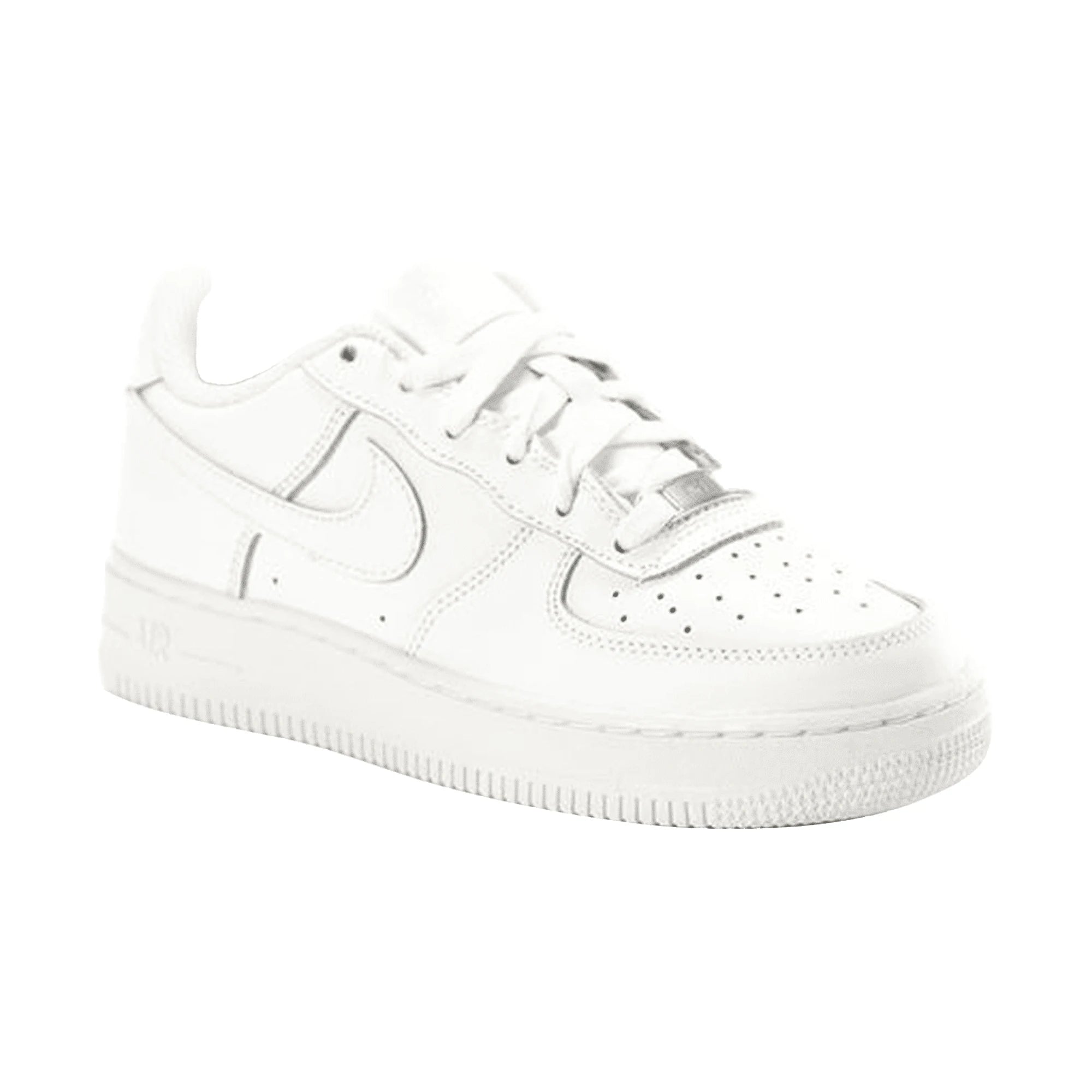 NIKE AIR FORCE 1 Sneakers in Pelle Bianca da Ragazzo 