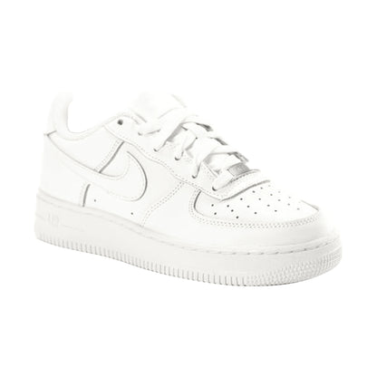 NIKE AIR FORCE 1 Sneakers in Pelle Bianca da Ragazzo 