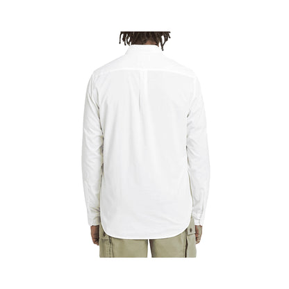 TIMBERLAND Camicia Uomo Cotone Biologico Bianca