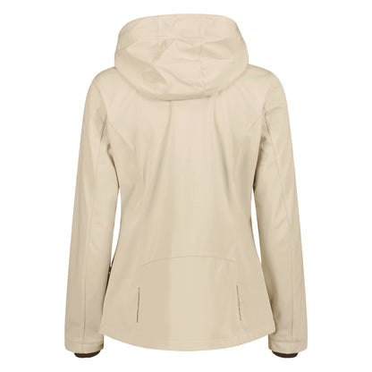CMP Giacca Light Softshell Donna con Cappuccio Antivento Impermeabile