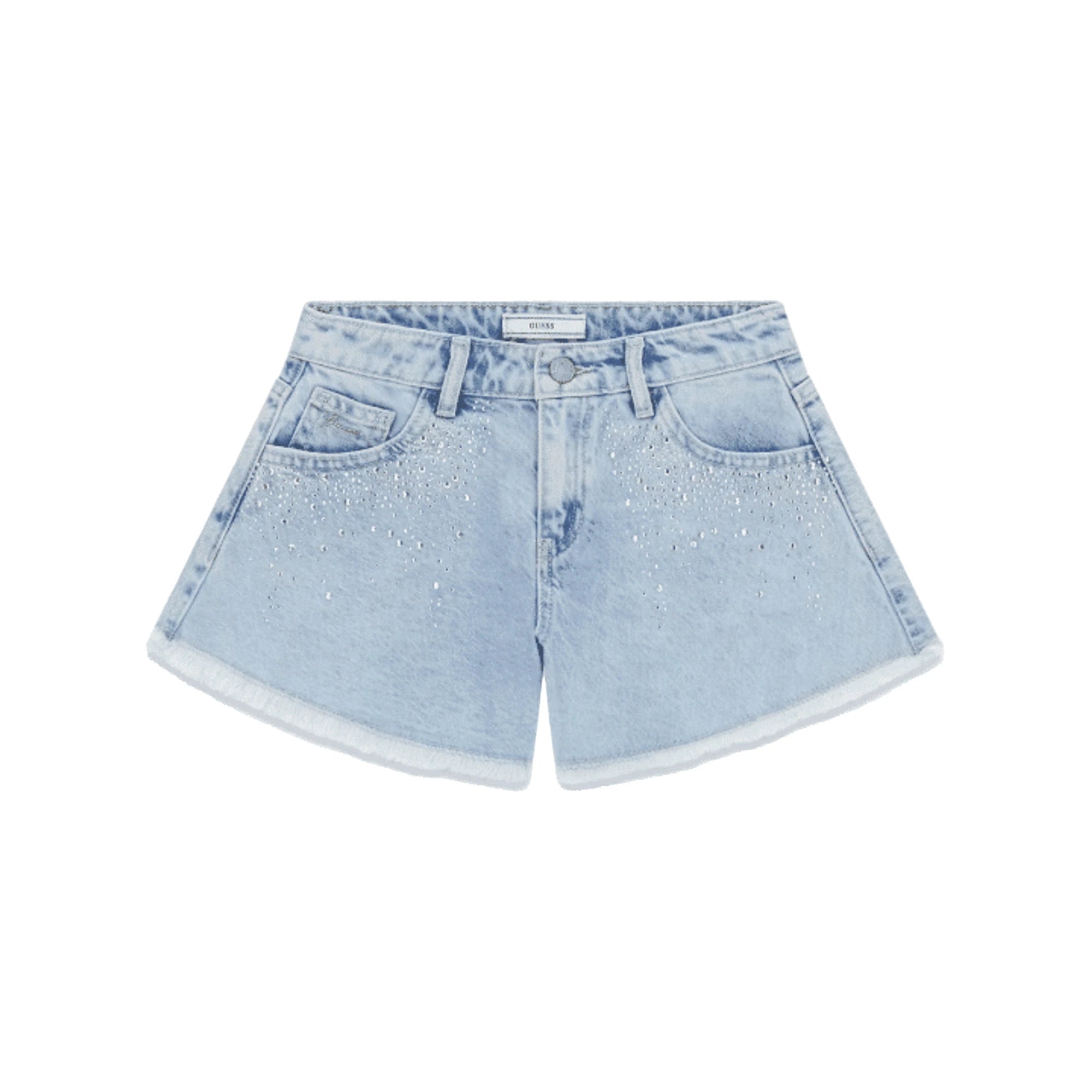 GUESS Bermuda Jeans Bambina con Strass