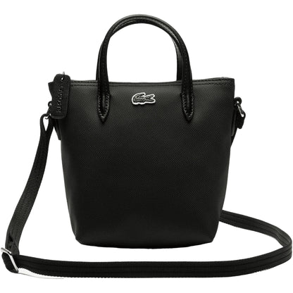 LACOSTE Borsa da Donna Nera in Mini Piqué 