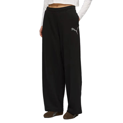 PUMA Pantaloni Essentials Graphic morbidi con strass
