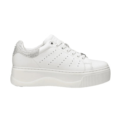 CULT Sneakers Donna Perry Glitter Pelle Bianche