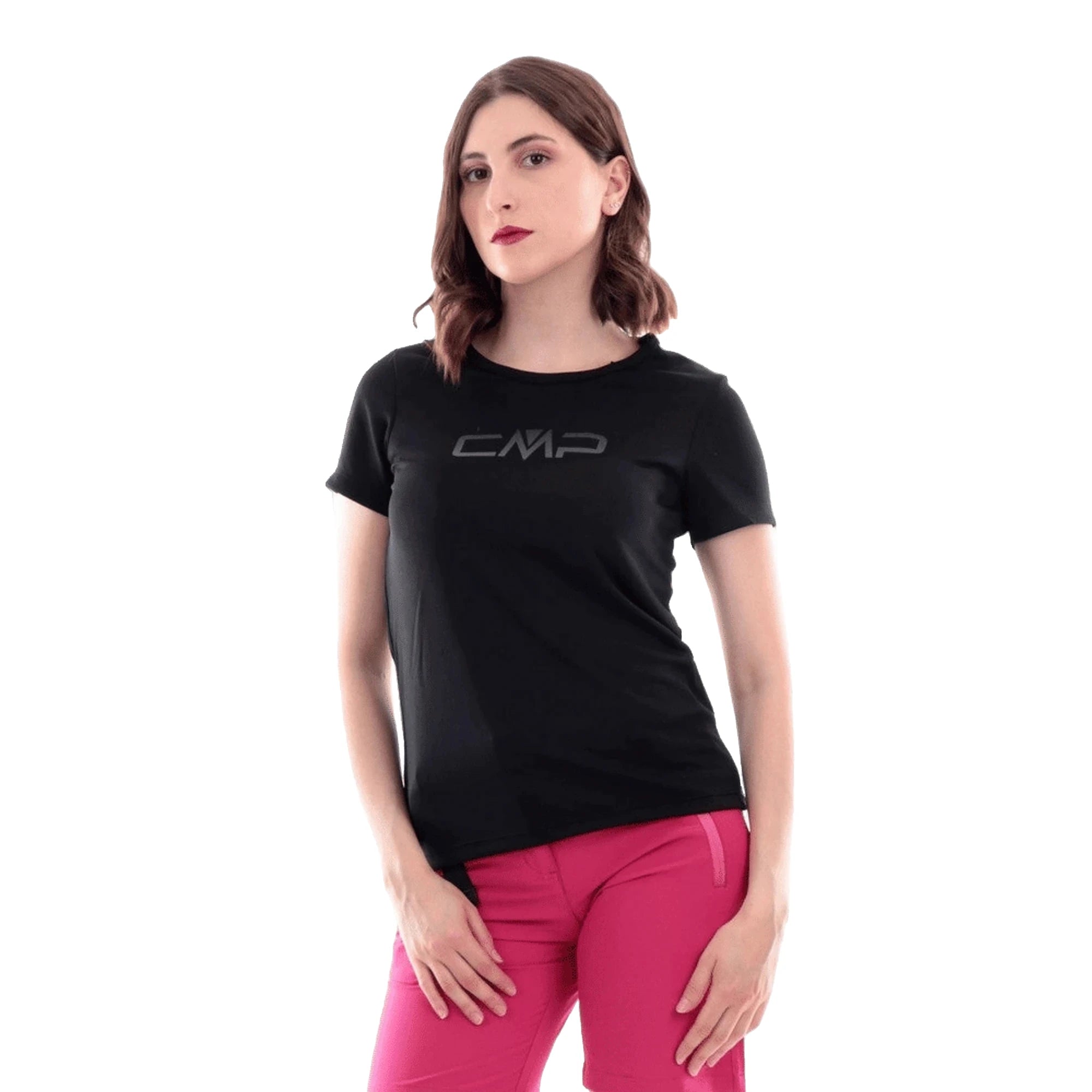CAMPAGNOLO CMP T-Shirt Trekking Donna Nera 39T5676P