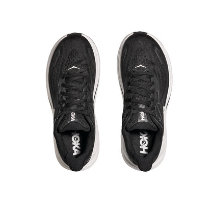 HOKA Clifton 10 Scarpe da Running da Uomo in Nero/Bianco