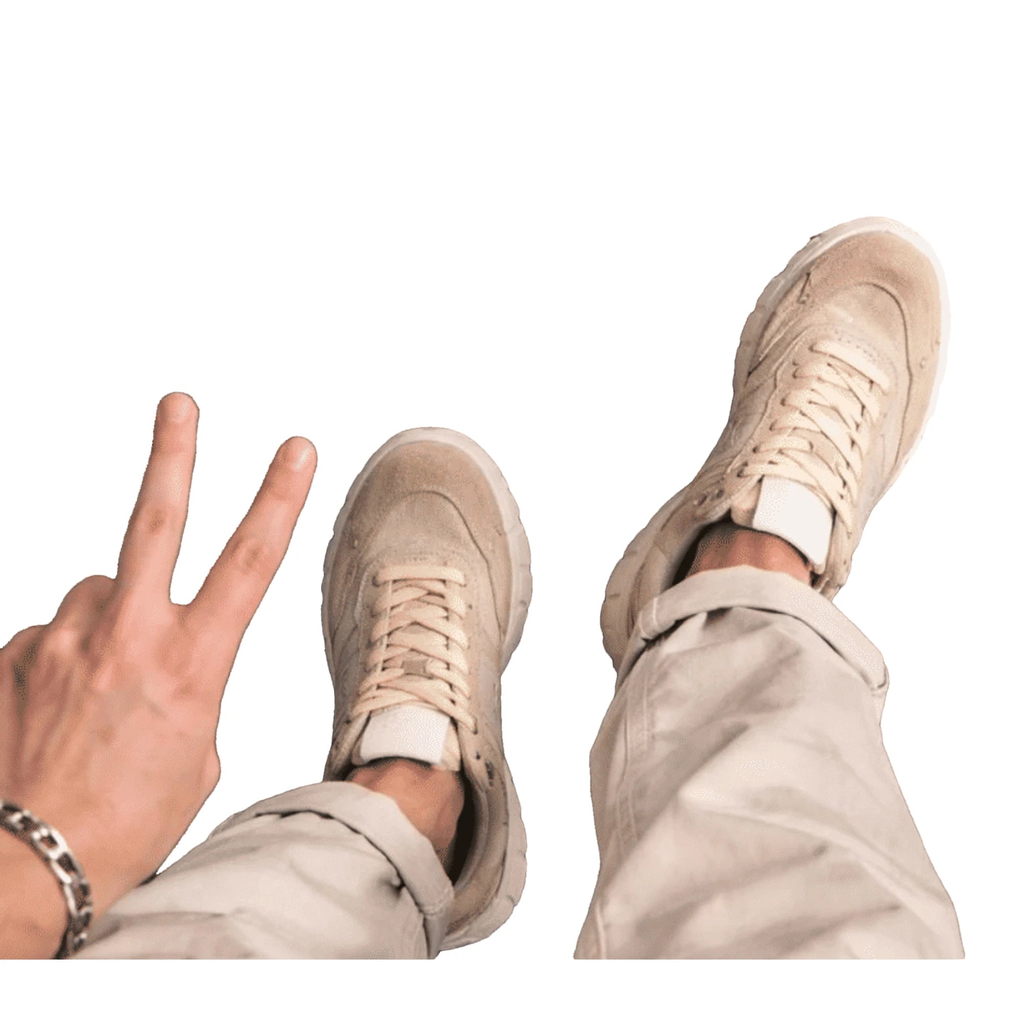 CULT PEYOTE 0053 Sneakers Uomo Urban Desert Canvas Suede