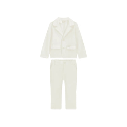 GUESS Completo da Neonato Blazer e Pantalone Elegante in Bianco