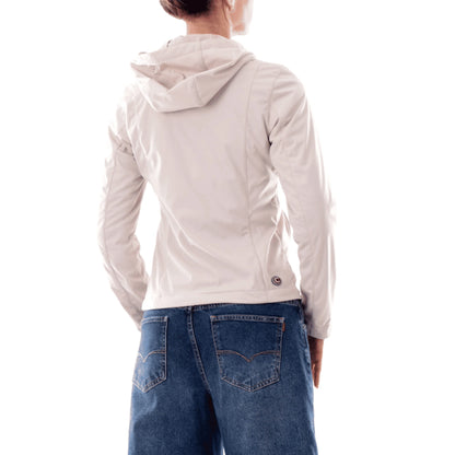 COLMAR Giacca Impermeabile Beige da Donna con Cappuccio 