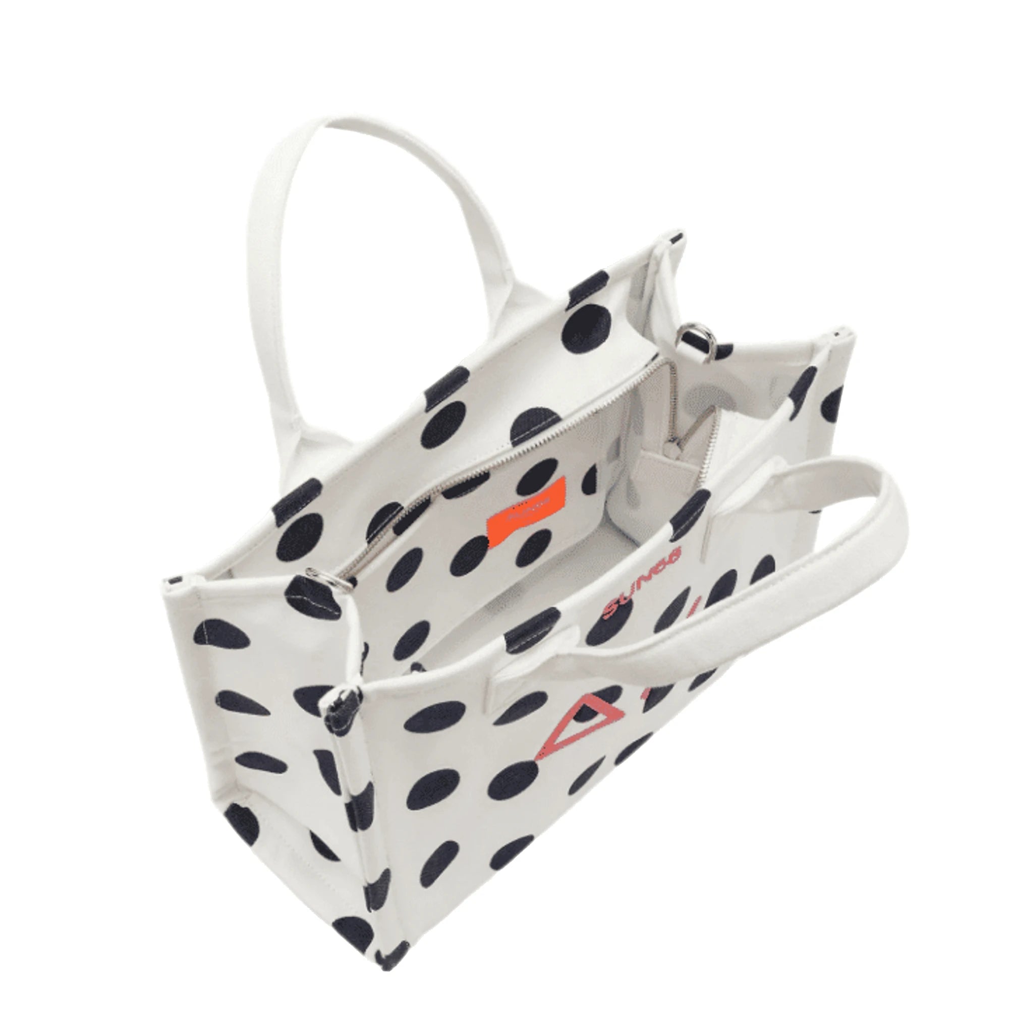SUN68 Borsa Cali Bianco Panna/Navy Blue Donna